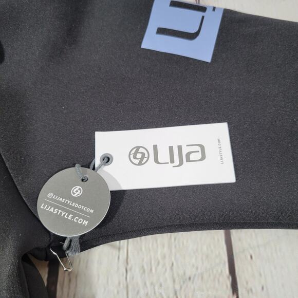 Lija Black & Royal Pullover 1/4 Button Up Long Sleeve Jacket S‎ NWT - Picture 10 of 13